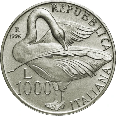 1000 Lire Eugenio Montale back