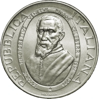 1000 Lire Tintoretto front