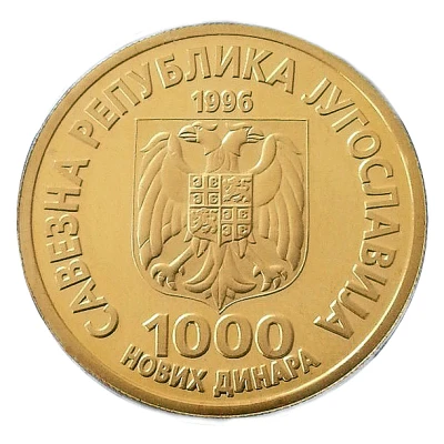 1000 Novih Dinara Nikola Tesla front