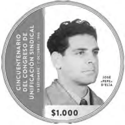 1000 Pesos Uruguayos PIT-CNT back