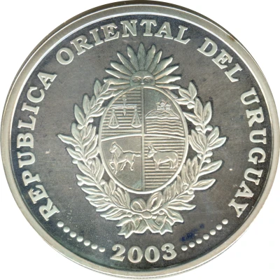 1000 Pesos Uruguayos XVIII World Soccer Championship front