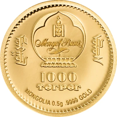 1000 Tögrög Golden Edelweiss front