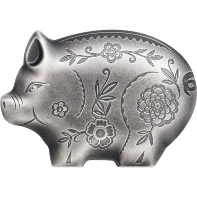 1000 Tögrög Jolly Silver Pig back