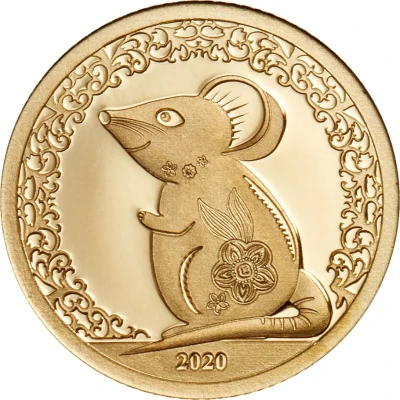 1000 Tögrög Year of the Mouse - Gold back