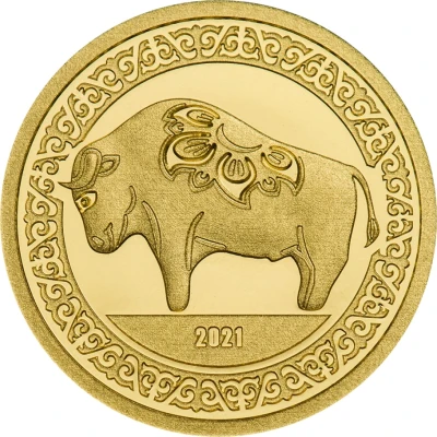 1000 Tögrög Year of the Ox Gold back