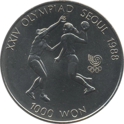 1000 Won Handball back