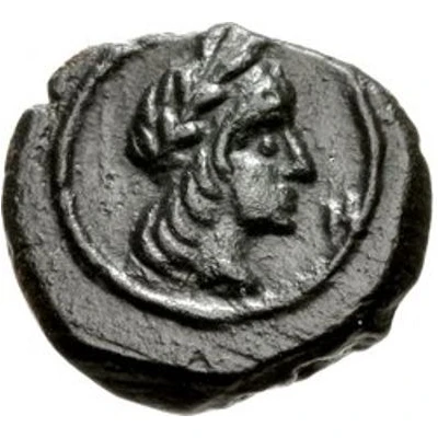 Æ11 - Aretas IV and Shaqilath Petra 9 BC - 40 AD front