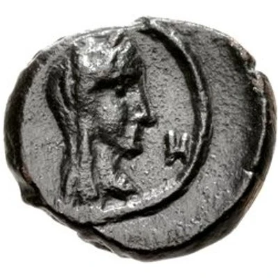 Æ11 - Aretas IV and Shaqilath Petra 9 BC - 40 AD back