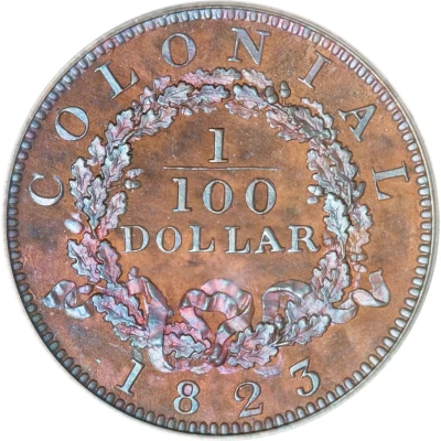 1⁄100 Dollar - George IV Pattern back