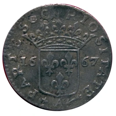 1⁄12 Ecu or 5 sols Imitation of Dombes Louis 1er back