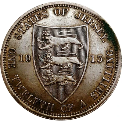 1⁄12 Shilling - George V back