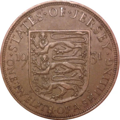 1⁄12 Shilling - George V back