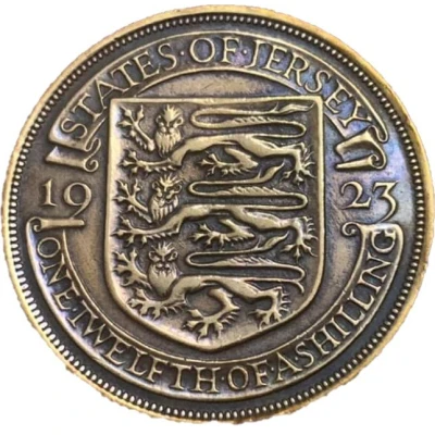 1⁄12 Shilling - George V back