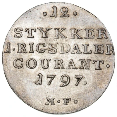 1⁄12 Speciedaler - Christian VII back