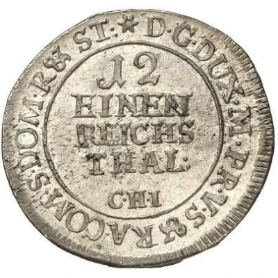 1⁄12 Thaler - Adolphus Frederick III back