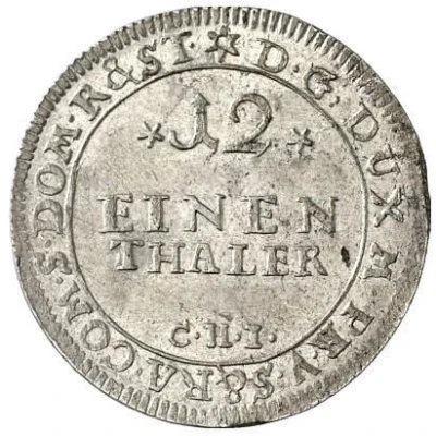 1⁄12 Thaler - Adolphus Frederick III back