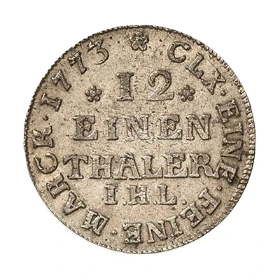 1⁄12 Thaler - Adolphus Frederick IV back