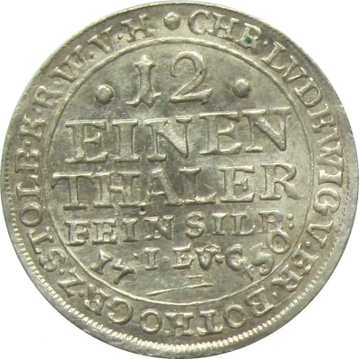 1⁄12 Thaler - Christoph Louis II, Frederick Botho back