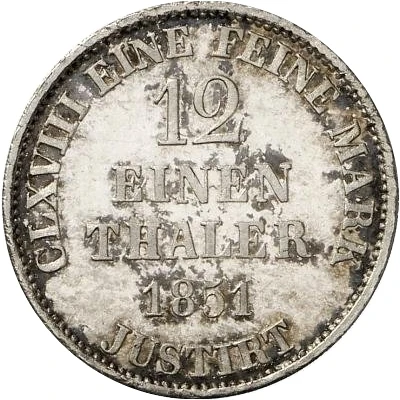 1⁄12 Thaler - Ernest August back