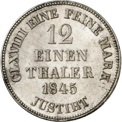 1⁄12 Thaler - Ernest August back