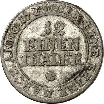 1⁄12 Thaler - Ernest Frederick back