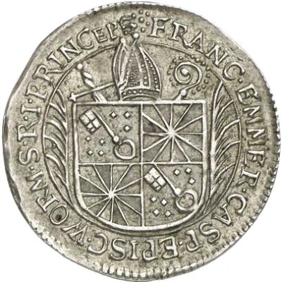 1⁄12 Thaler - Francis Emmerich Waldbott of Bassenheim front