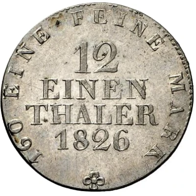 1⁄12 Thaler - Frederick August I back