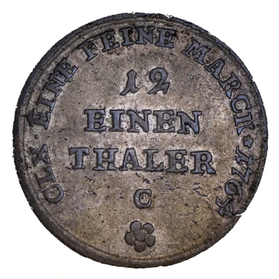 1⁄12 Thaler - Frederick Botho and Charles Louis with "C" back