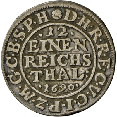 1⁄12 Thaler - Frederick III back