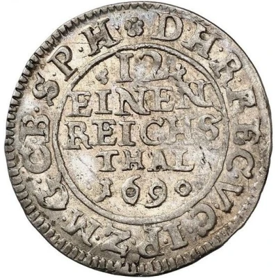 1⁄12 Thaler - Frederick III back