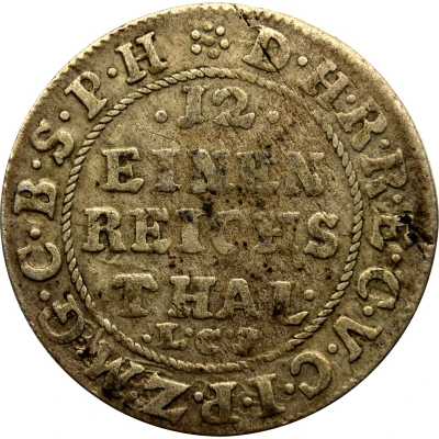 1⁄12 Thaler - Frederick III back