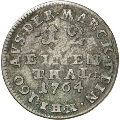 1⁄12 Thaler - Frederick V of Denmark back