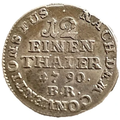 1⁄12 Thaler - Frederick William Leopold back