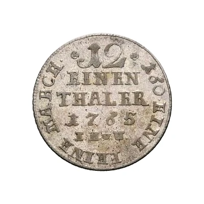 1⁄12 Thaler - Frederick William of Westfalen back