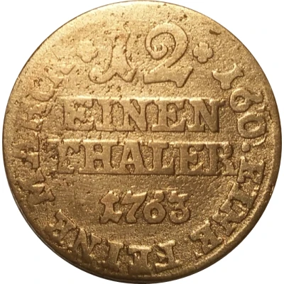 1⁄12 Thaler - Frederick William of Westphalen back