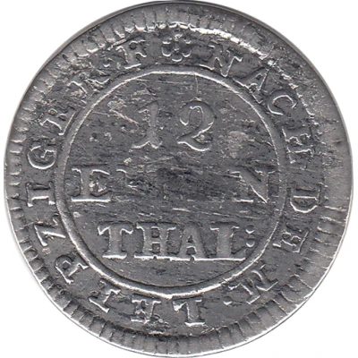 1⁄12 Thaler - George II August back