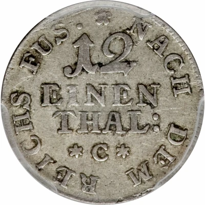 1⁄12 Thaler - George III back