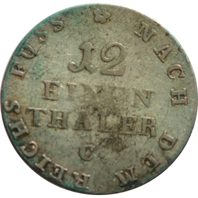 1⁄12 Thaler - George III back