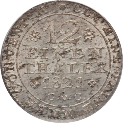 1⁄12 Thaler - George IV back