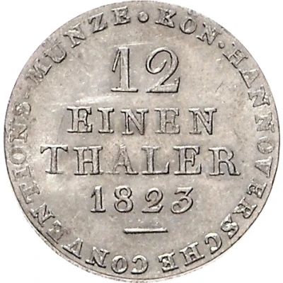 1⁄12 Thaler - George IV back