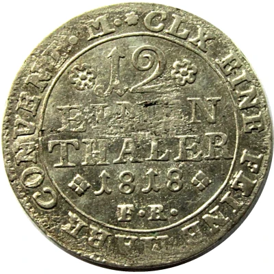 1⁄12 Thaler - George IV back