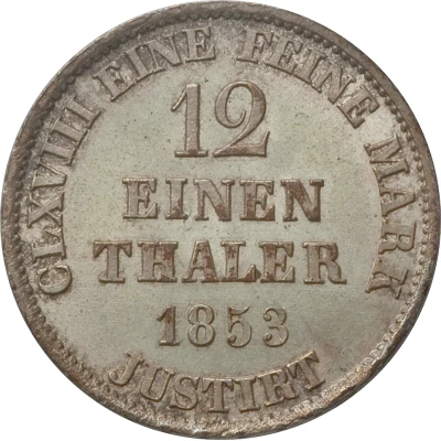 1⁄12 Thaler - George V back