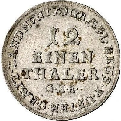 1⁄12 Thaler - Henry III back