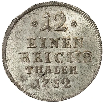 1⁄12 Thaler - John Frederick Alexander back