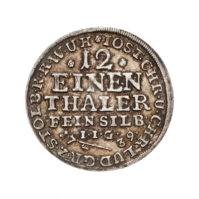 1⁄12 Thaler - Jost Christian and Christof Louis II Ausbeute front