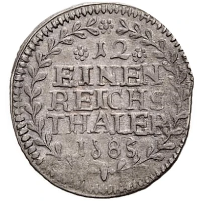 1⁄12 Thaler - Louis Gustav back