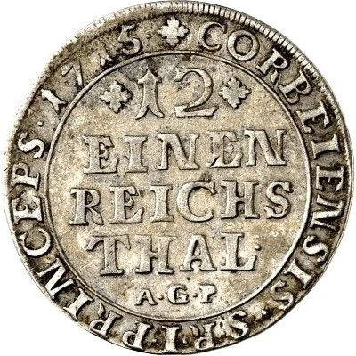 1⁄12 Thaler - Maximilian of Horrich back