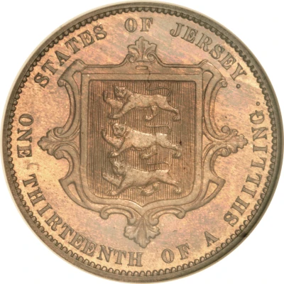 1⁄13 Shilling - Victoria back