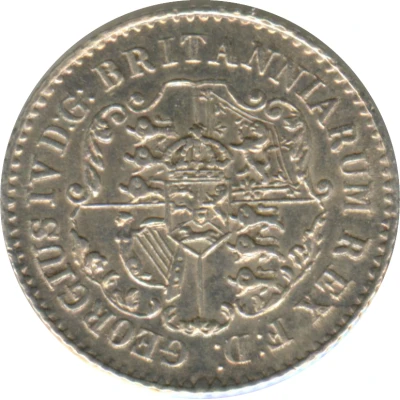 1⁄16 Dollar - George IV front