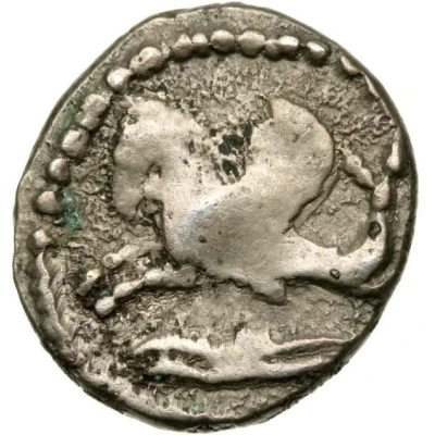 1⁄16 Shekel Hippocamp 425 BC - 394 BC front